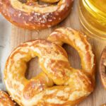 Soft pretzels pinnable image.
