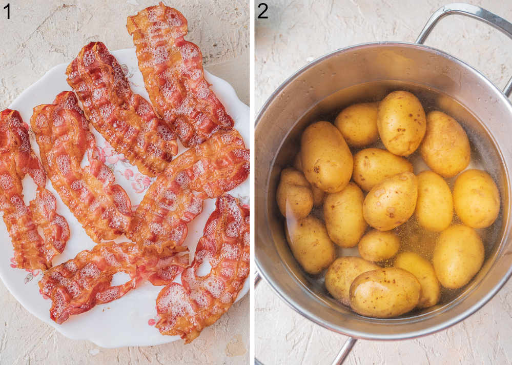 Loaded Smashed Potatoes with Bacon & Parmesan - The Original Dish