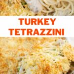 Turkey tetrazzini pinnable image.