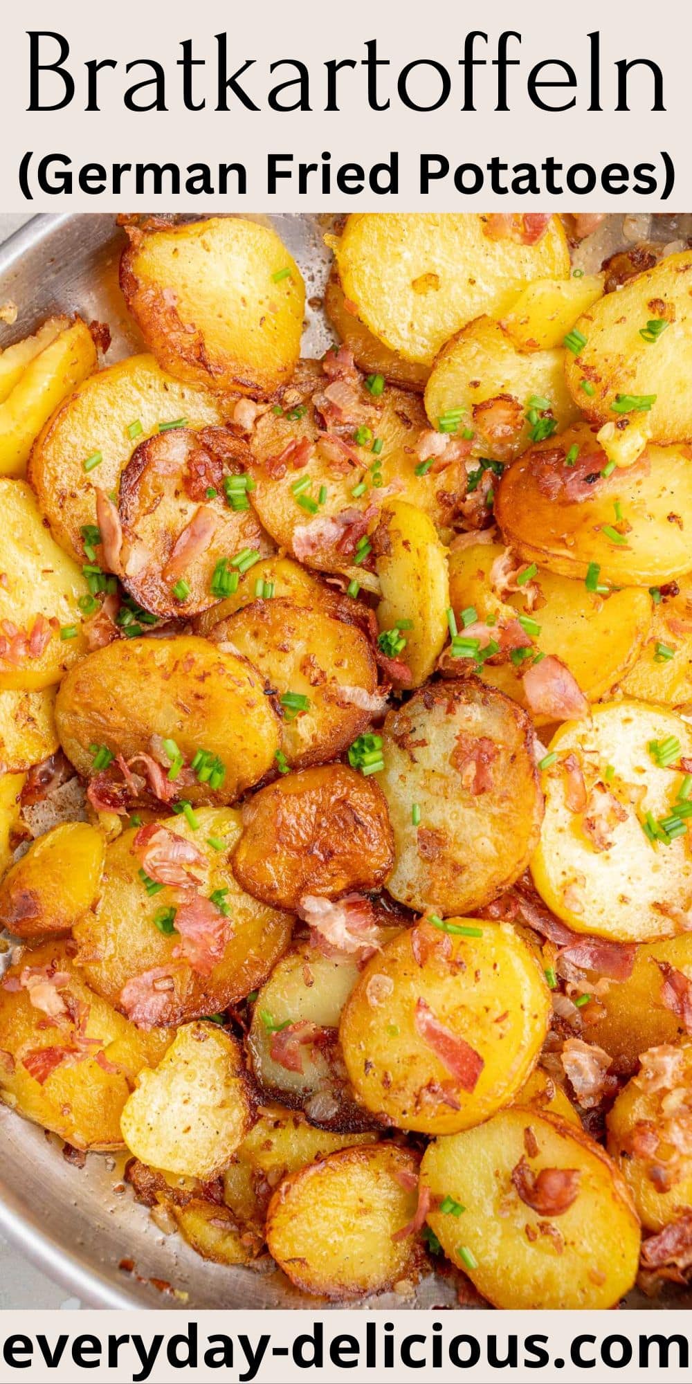 Bratkartoffeln (German fried potatoes with bacon and onions)