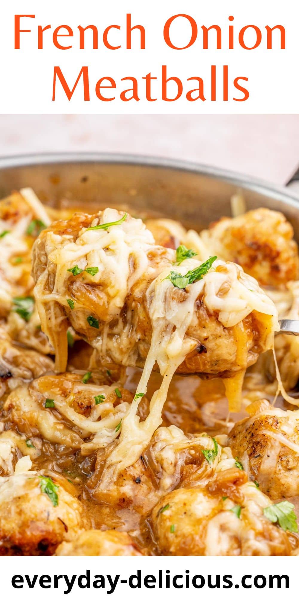 French Onion Meatballs Everyday Delicious