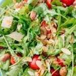 Arugula salad pinnable image.