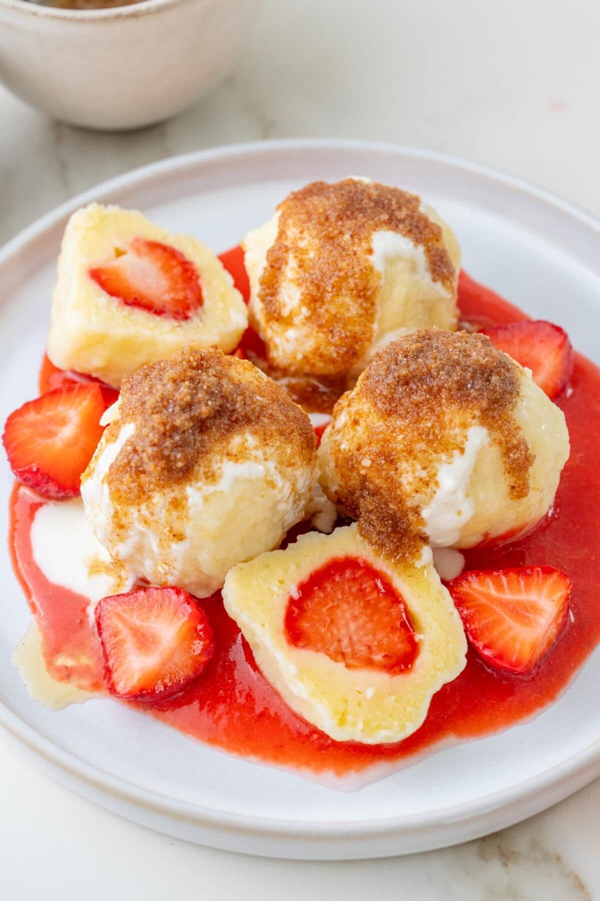 Polish Strawberry Dumplings Knedle Z Truskawkami Everyday Delicious polish-strawberry-dumplings-knedle-z-truskawkami-everyday-delicious